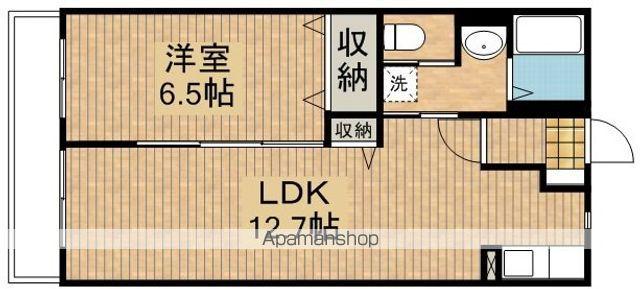 オークフォレスト(1LDK/1階)の間取り写真