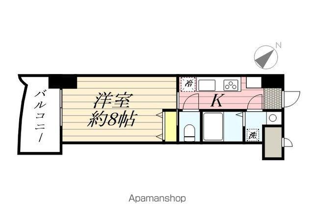 ロイヤル博多駅前(1K/8階)の間取り写真