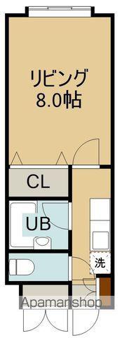 ヴィレ・コート富士(1K/4階)の間取り写真