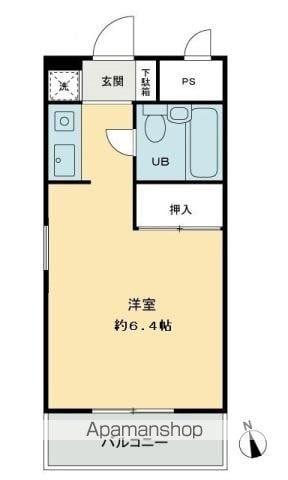 メゾンド西宝町(ワンルーム/1階)の間取り写真