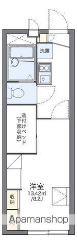 レオパレスGREENWINDⅡ(1K/1階)の間取り写真