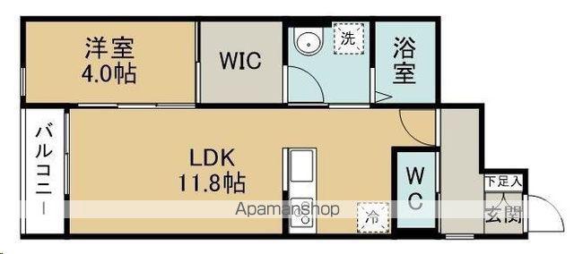 ピュアランド燕沢東(1LDK/1階)の間取り写真