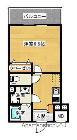 EXハイツアビコ(1K/3階)の間取り写真