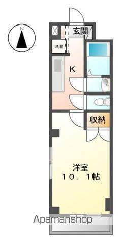 アルページュ(1K/1階)の間取り写真