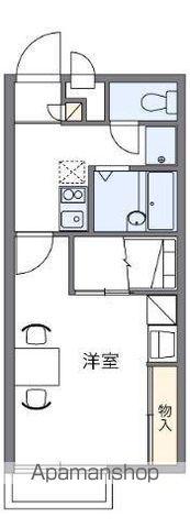 レオパレスBIG STONE(1K/1階)の間取り写真