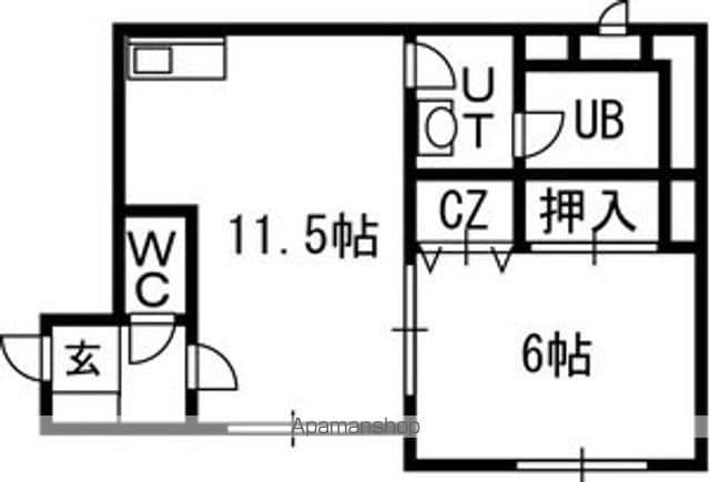 スカイヒルズN15(1LDK/1階)の間取り写真