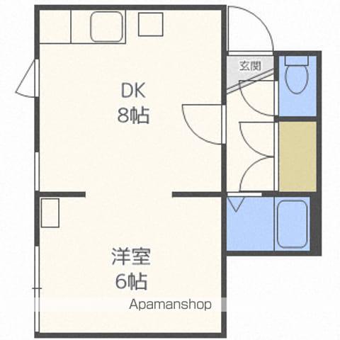 キラメック409(1DK/1階)の間取り写真