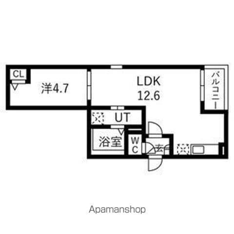 JACK SUMIYOSHI(1LDK/2階)の間取り写真