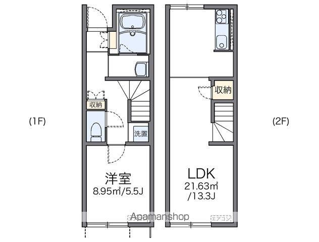 レオネクストKKアルハイム(1LDK/1階)の間取り写真
