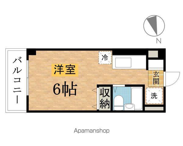 エステート北野(ワンルーム/2階)の間取り写真