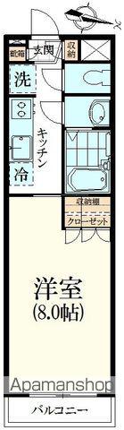 ビラローレル(1K/3階)の間取り写真