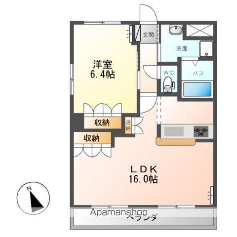 アーバニー(1LDK/1階)の間取り写真