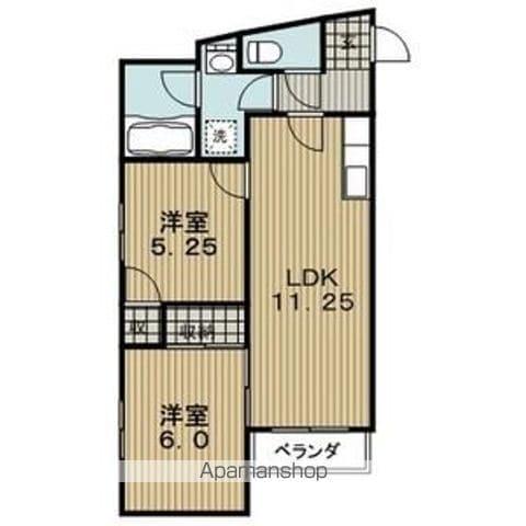 堀田マンション(2LDK/2階)の間取り写真