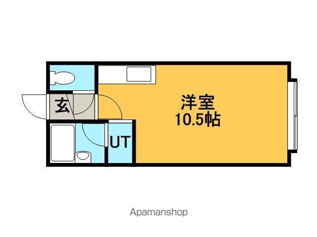 アリスハイム(ワンルーム/2階)の間取り写真