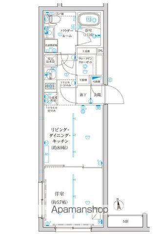 CREATIF西池袋(1LDK/2階)の間取り写真