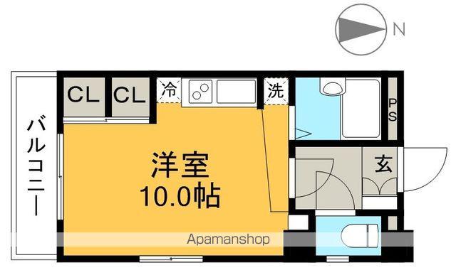 レガシィ21(ワンルーム/9階)の間取り写真