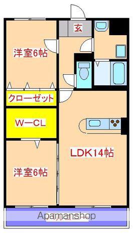 ソフテール BZ2(2LDK/3階)の間取り写真