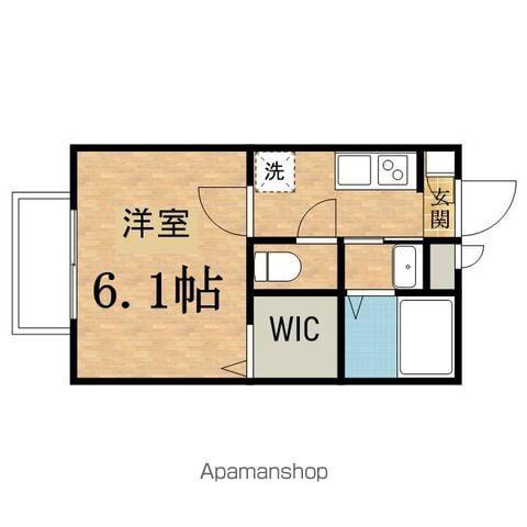 インスパイア(1K/1階)の間取り写真