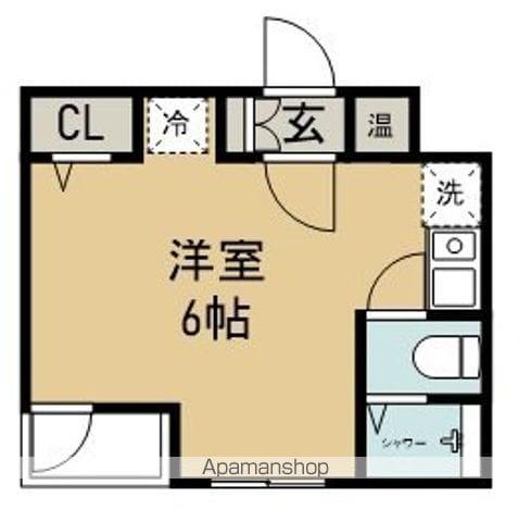 エレガンス宮町(ワンルーム/1階)の間取り写真