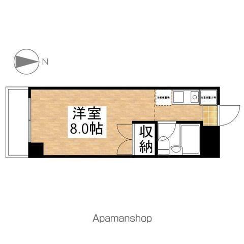 シャトー栄(1K/3階)の間取り写真