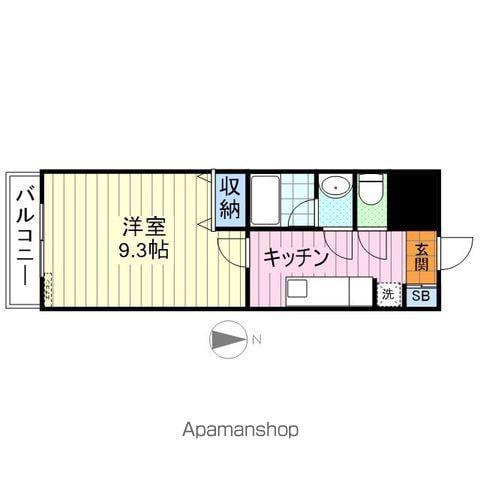ハバードリーム6番館(1K/3階)の間取り写真