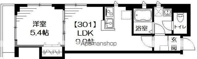 エミネンス船堀(1LDK/3階)の間取り写真