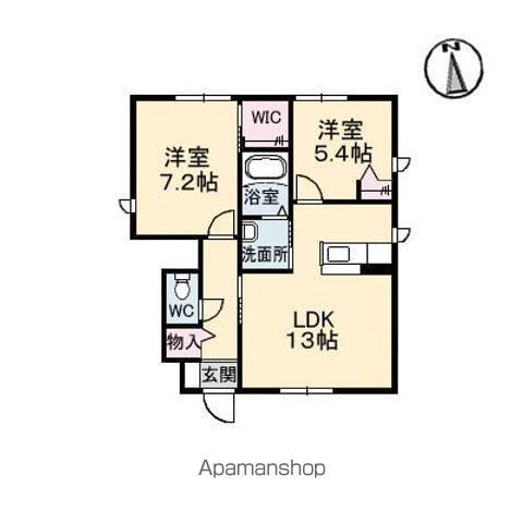 CASABROTE(2LDK/1階)の間取り写真