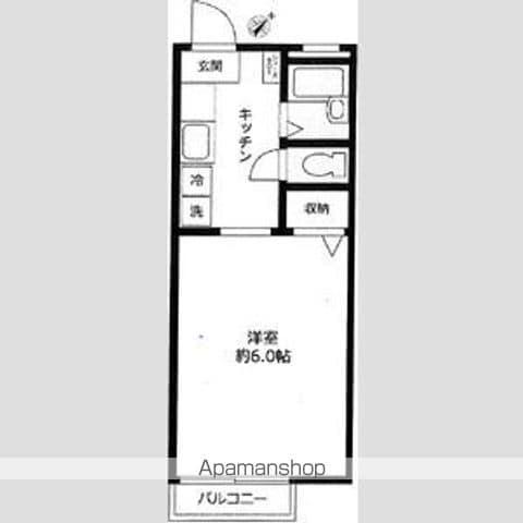 リンデンハイム宮代(1K/1階)の間取り写真