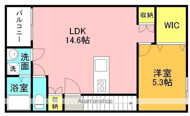 OPUS ONE上吉田 A棟(1LDK/2階)の間取り写真