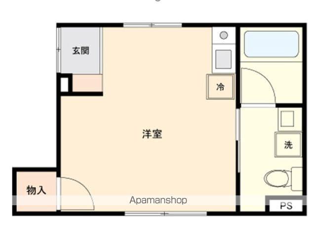 GLANZ(ワンルーム/2階)の間取り写真