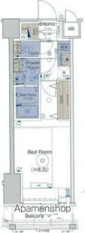 エステムプラザ横濱関内(1K/6階)の間取り写真