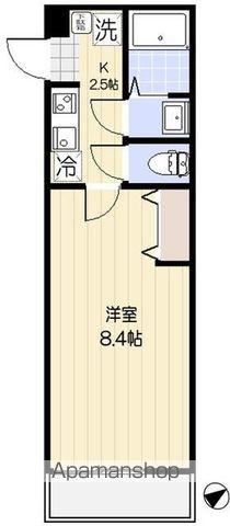 エクセラン東浦和(1K/1階)の間取り写真