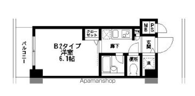 HF練馬レジデンス(1K/8階)の間取り写真