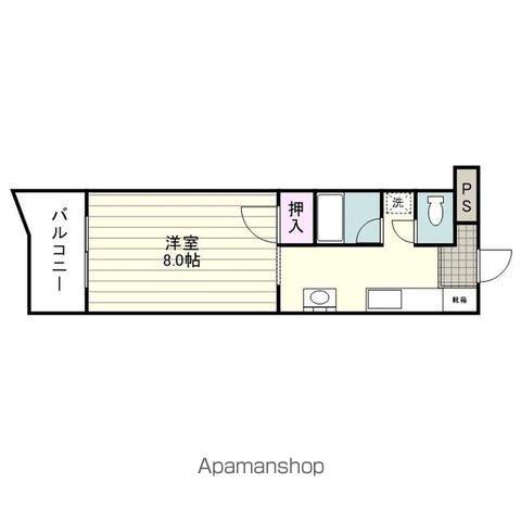 ハイツ宮原(1K/1階)の間取り写真