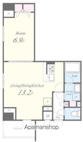 JPT RESIDENCE(1LDK/2階)の間取り写真