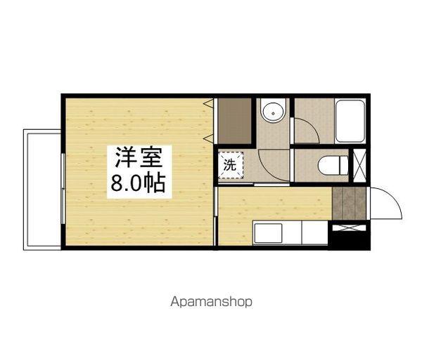 はなはうす門田二番館(1K/4階)の間取り写真