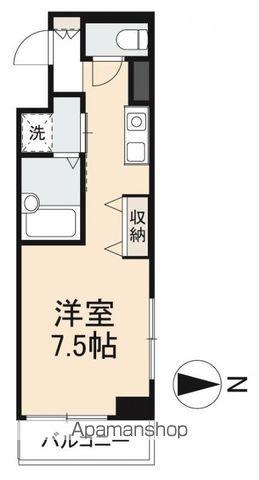 ディアコート栗林(ワンルーム/7階)の間取り写真