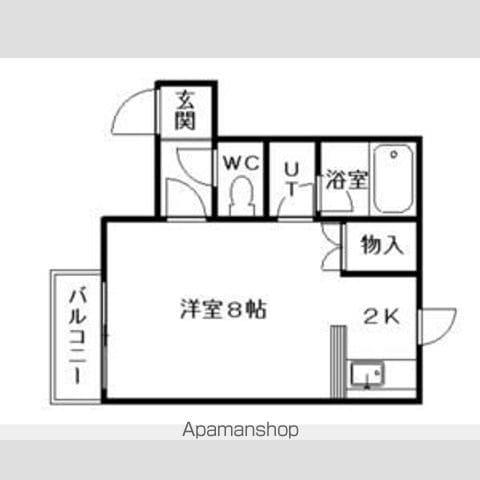 グランドール菊水(ワンルーム/3階)の間取り写真