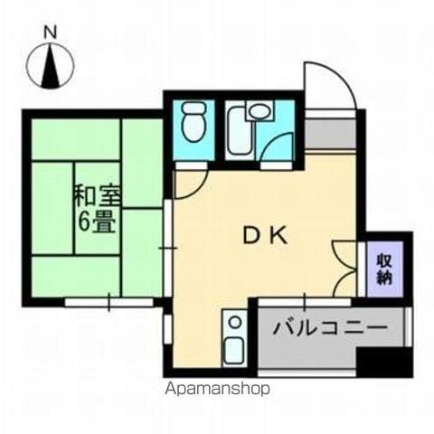 メゾン塩屋(1DK/2階)の間取り写真