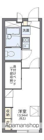 レオパレス松任(1K/1階)の間取り写真