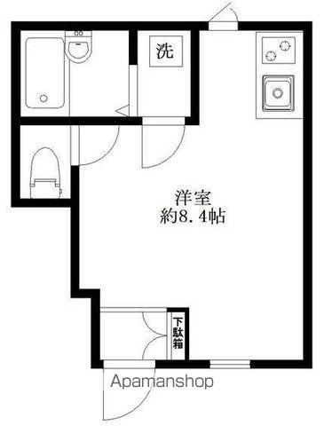 ウィンコーポ野方(ワンルーム/1階)の間取り写真