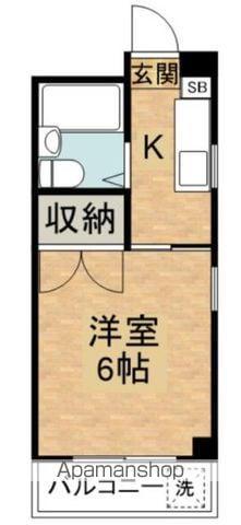 メゾン類光(1K/4階)の間取り写真