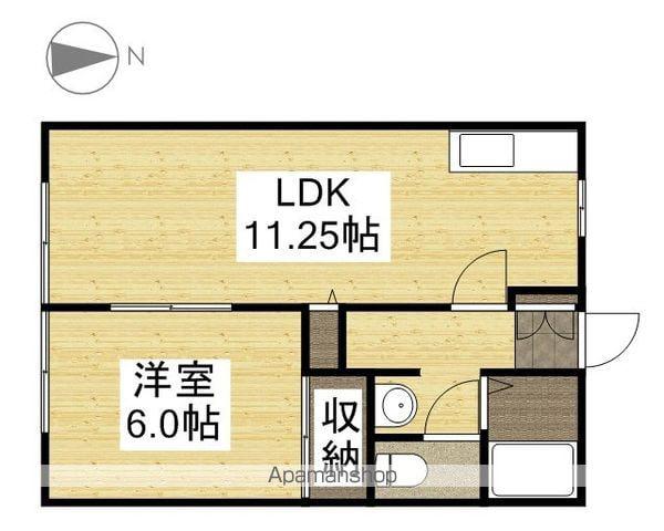 えとあシティA(1LDK/2階)の間取り写真