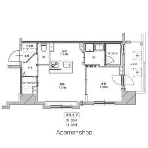 エンバシープレイス(1LDK/7階)の間取り写真