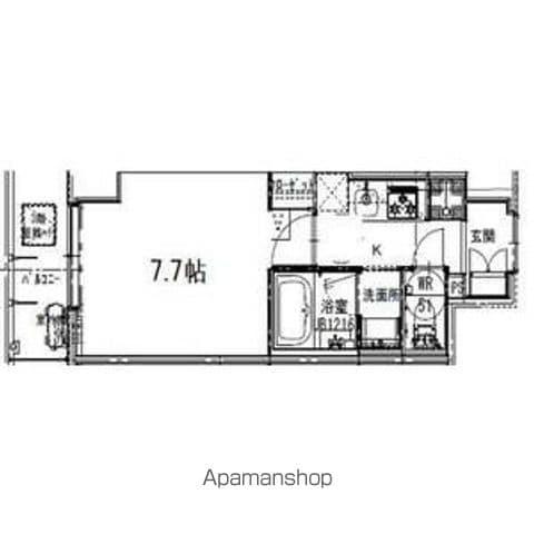 S-FORT板橋本町(1K/4階)の間取り写真