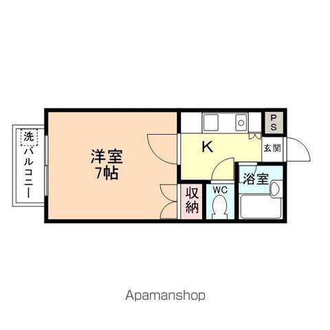 アーバン21(1K/2階)の間取り写真