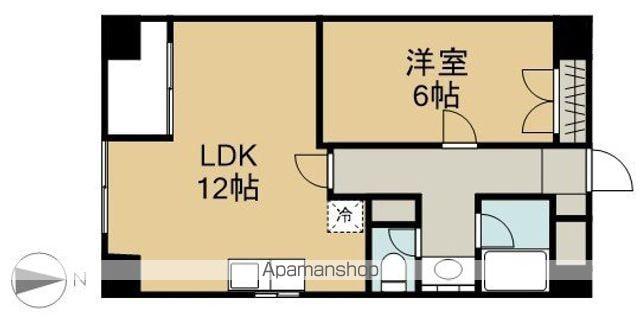 コーポパシフィック立町(1LDK/4階)の間取り写真