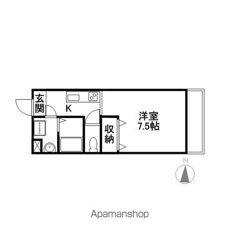 コルネッホ(1K/2階)の間取り写真