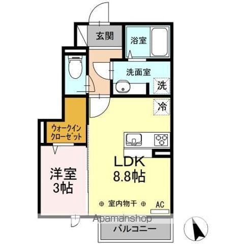 ELVITA(1LDK/1階)の間取り写真