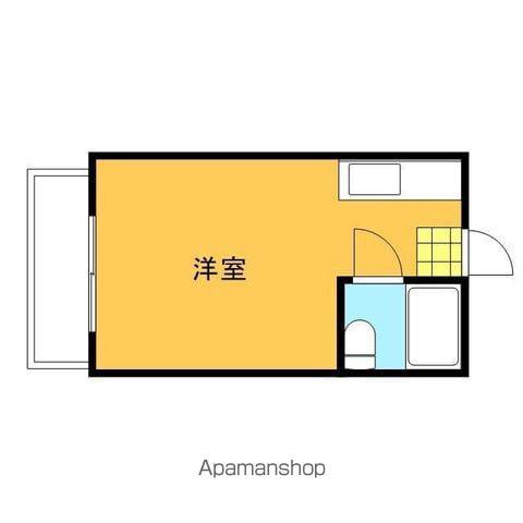 クルベットⅡ(ワンルーム/2階)の間取り写真